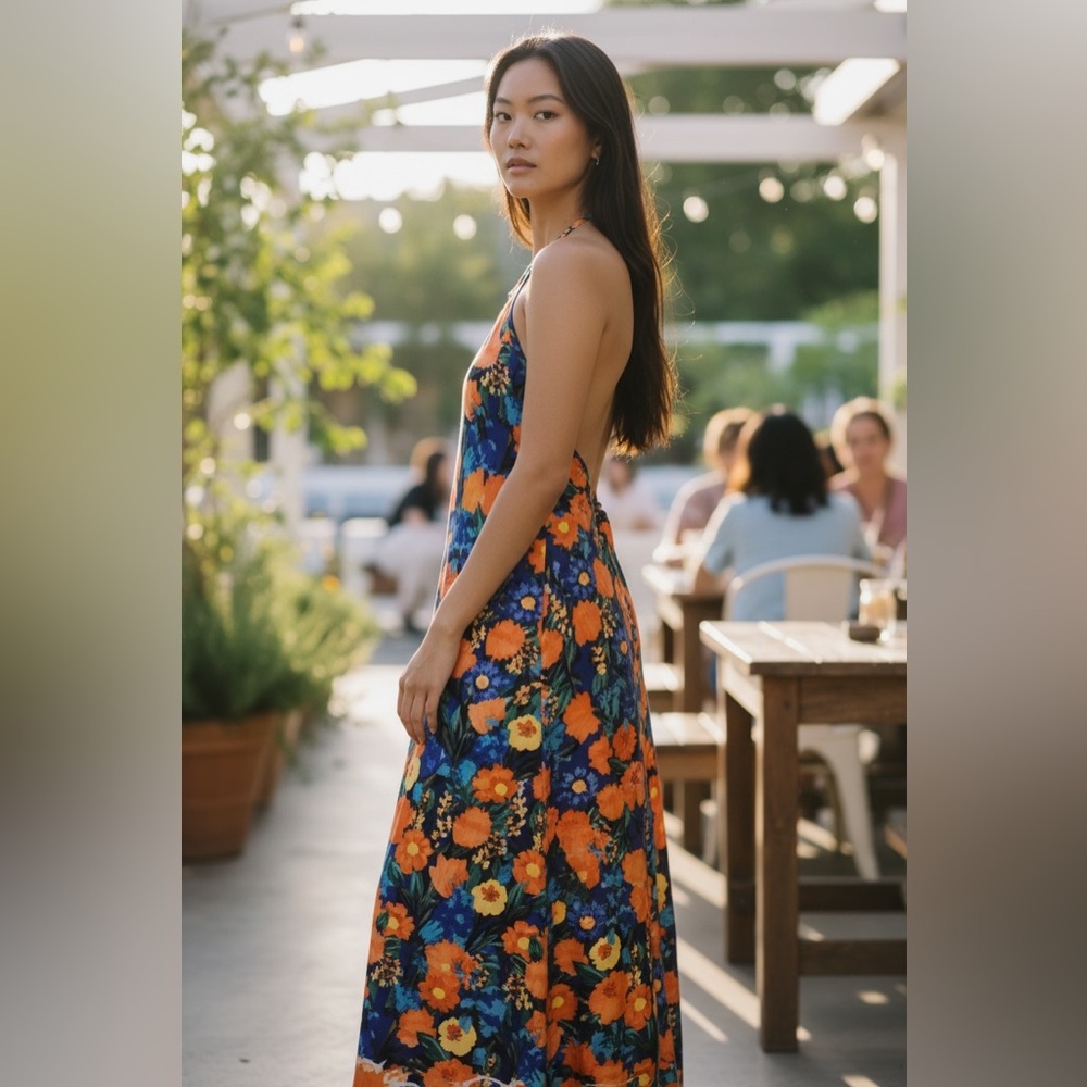 Yumi Kim Dance Til Dawn Low back Maxi Dress - Picture 2 of 15